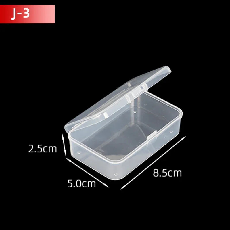 5Pcs/10Pcs PP Storage Box Mini Transparent Plastic Case Container Square Rectangle Packaging Box for Jewellry Beads Small Items