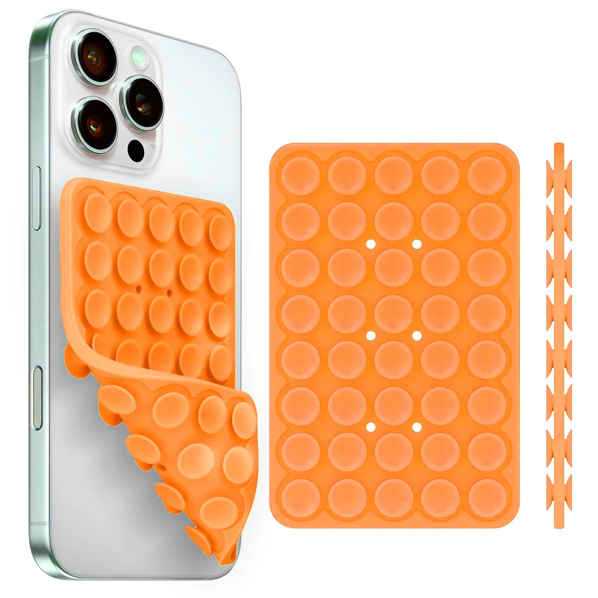 Silicone Suction Cup Phone Holde Multifunctional Fixed Anti-slip Mobile Fixture Double Sided Detachable Phone Rubber Sucker Pad