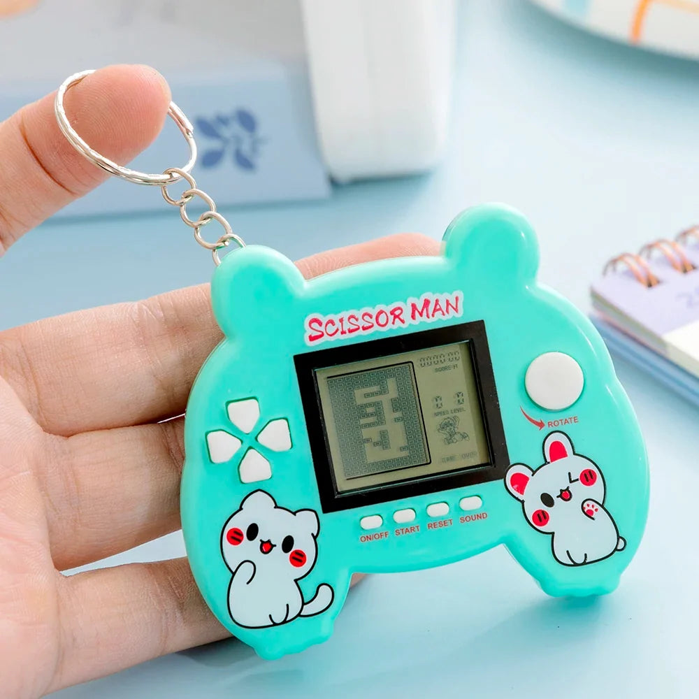 Electronic Pets Game Toys Keychain Virtual Cyber Digital Animals Toys Nostalgic Game Machine For Kids Child