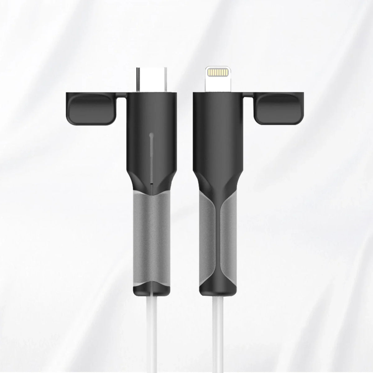 Charger Cable Protector, Type-C to Type-C/iPhone/USB A Silicone Charger Cord Protector, 2-in- Cord Protector with Cable Winder