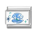 2025 Design Blue Series Black Cats Rabbit Eye Flower Sun Italian Charm Links Stainless Steel Fit 9mm Bracelet Jewelry DIY Making