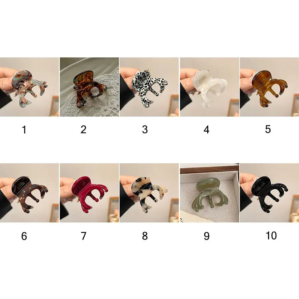 French Acetate Hair Claw Clips Retro Crab Shark Clip Elegant High Ponytail Holders Fashion Hair Accessories for Women Girls