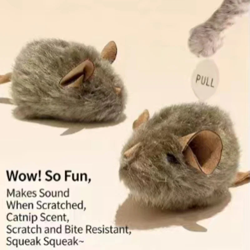 Interactive Simulation Mouse Cat Toy Automatic Sound Pet Toy Durable Bite-proof Suitable for Indoor Cats and Dogs Pet Supplies