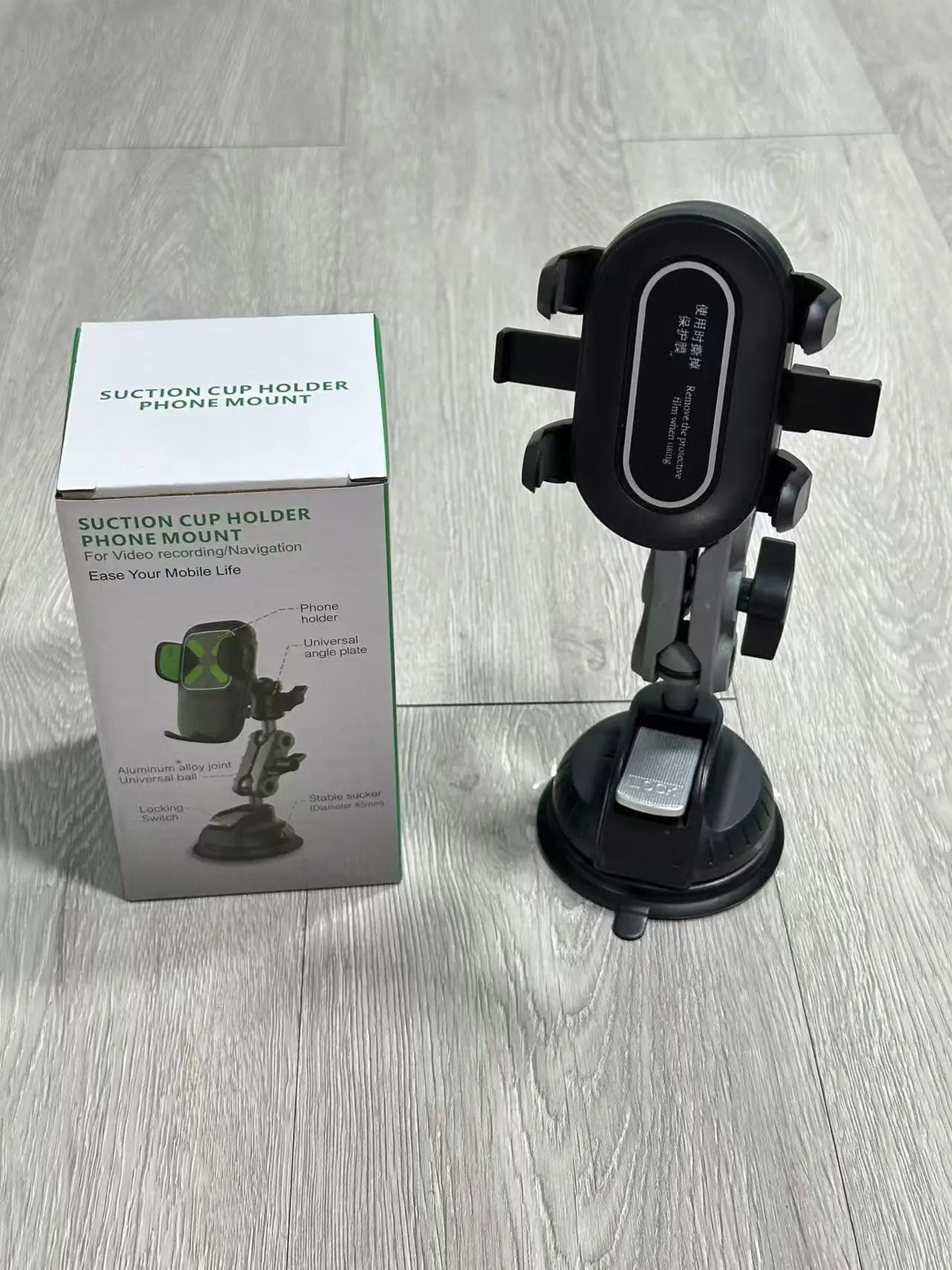 Universal Car Phone Mount Video Recording Magic Arm Suction Holder for Windshield Window Glass Vlog & Photography