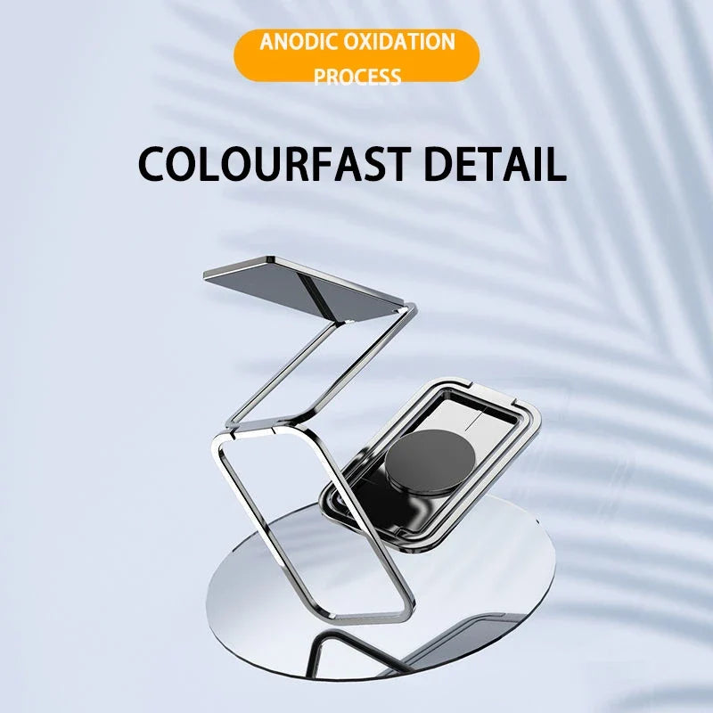 Phone Ring Holder Metal Lazy Finger Kickstand 360° Rotation Grip Foldable Telephone Stand for Xiaomi Iphone 15 16 Pro Max Huawei