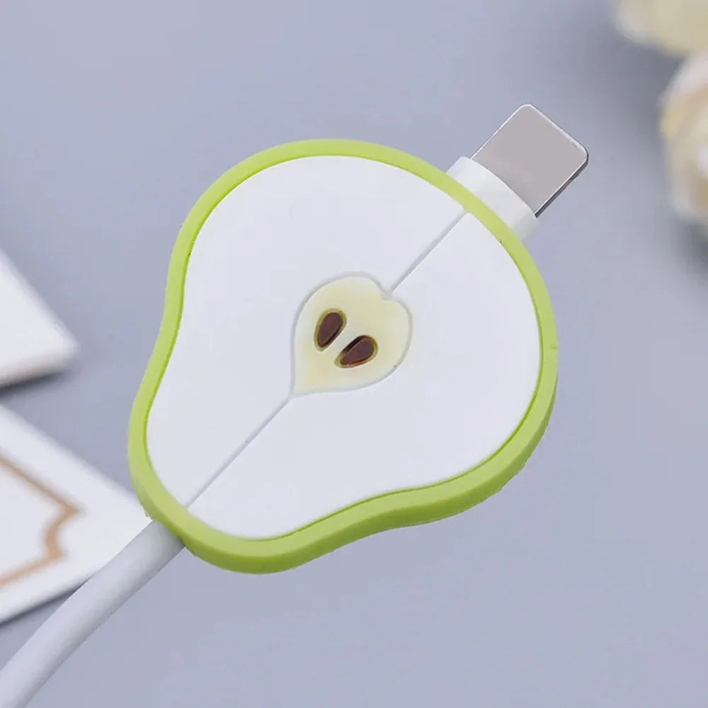 1pcs Fruit Shape Cable Protector Protective Sleeve Cute Anti-breakage Data Line Mobile Phone Charging Cable Protector For iphone
