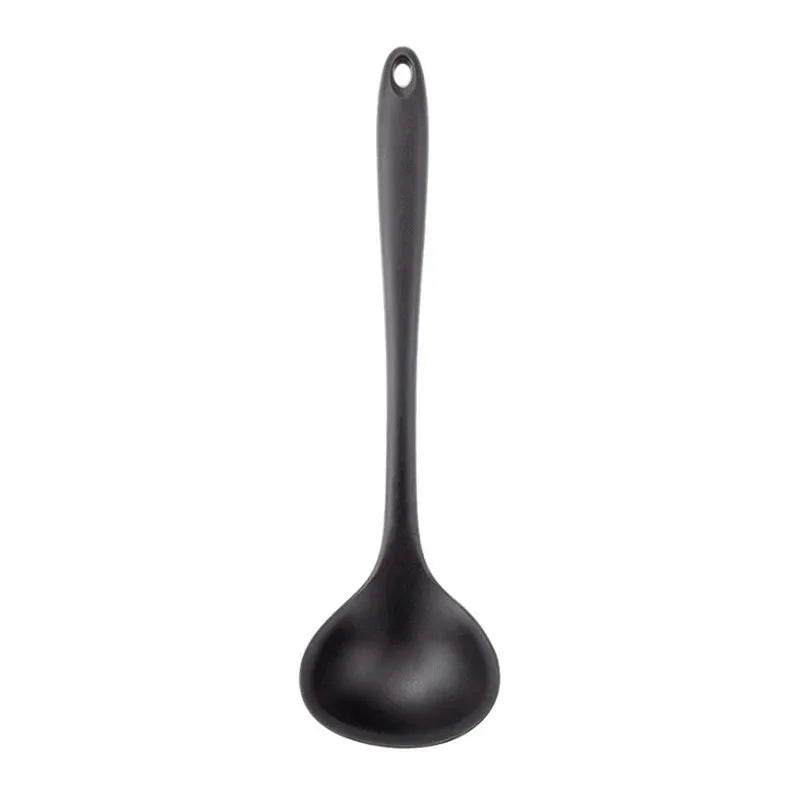 6Pcs Silicone Kitchen Utensils Set Spatulas,Slotted Spoon, Rice Scoop Dishwasher Safe Heat Resistant Utensilios Cooking Tools