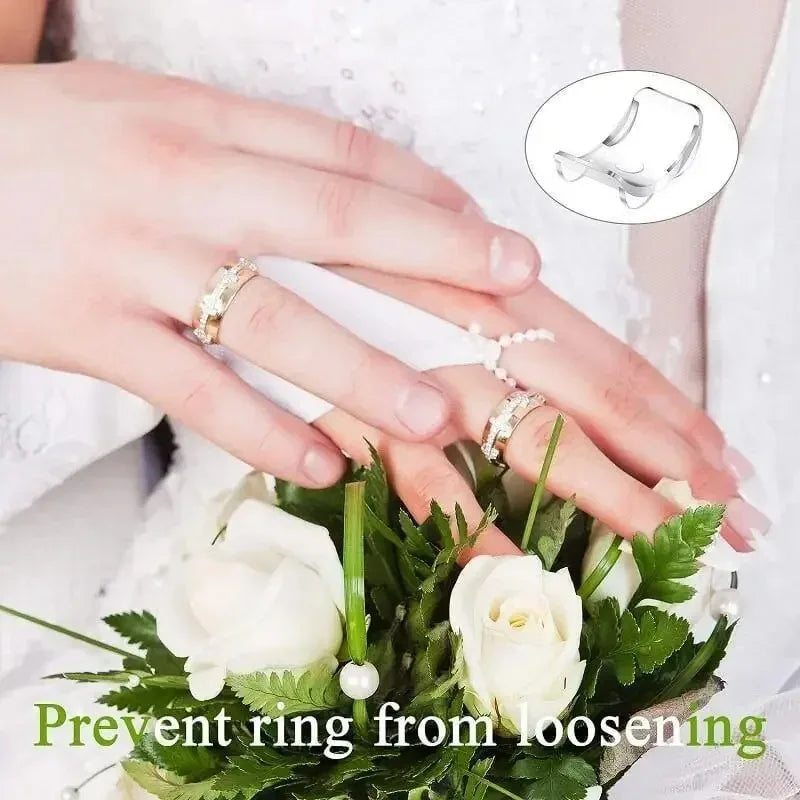 8 Sizes Silicone Invisible Clear Ring Sizer Anti-Loss Proof Invisible Ring Holder Retainer Shrinker for Large Rings