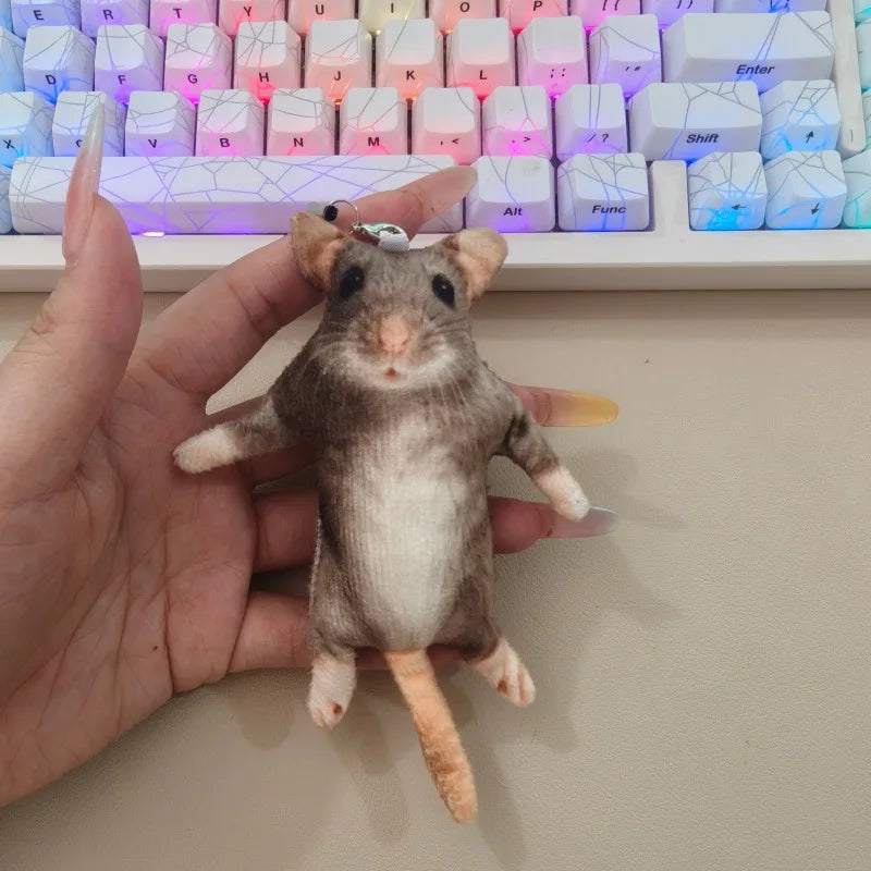 New Model of Simulated Rat and Rat Cat and Dog Entertainment Spoof Plush Doll with Skeleton Concave Shape Pet Toy