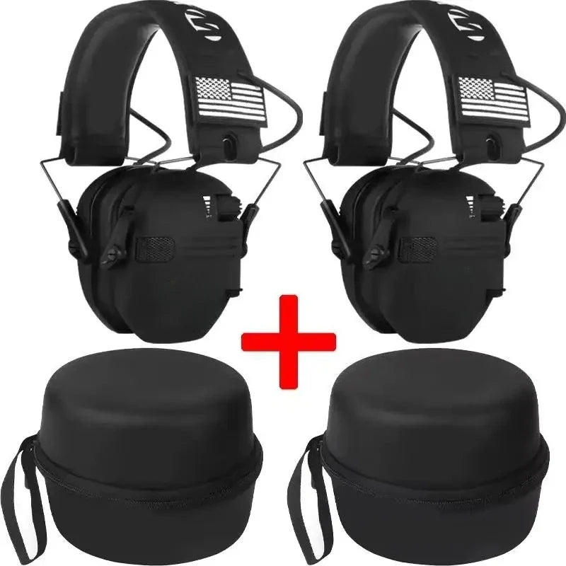 Shooting Hunting Electronic Earmuffs Active Noise Cancelling Protect Hearing Tactical Headset NRR22 EMI Filtering Sound Amplify