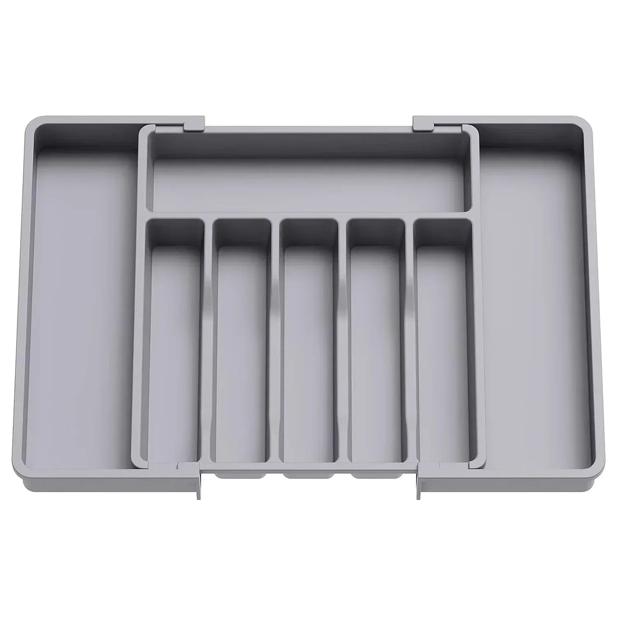 2026 Upgradation Adjustable Flatware Tableware Organizer – Plastic Multifunctional Drawer Organizer for Kitchen Counter Utensils