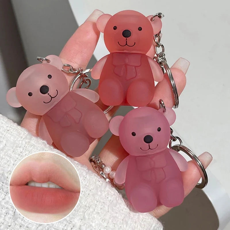 Art Value Bear Velvet Lip Clay with White Silky Lip Glaze Lipstick