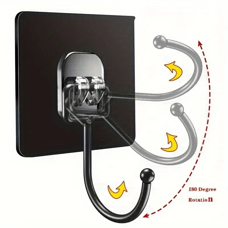 50/30/20/10pcs Strong Adhesive Wall Hooks - No-Drill, Traceless Installation, Kitchen and Bathroom Organization, Self-Adhesive