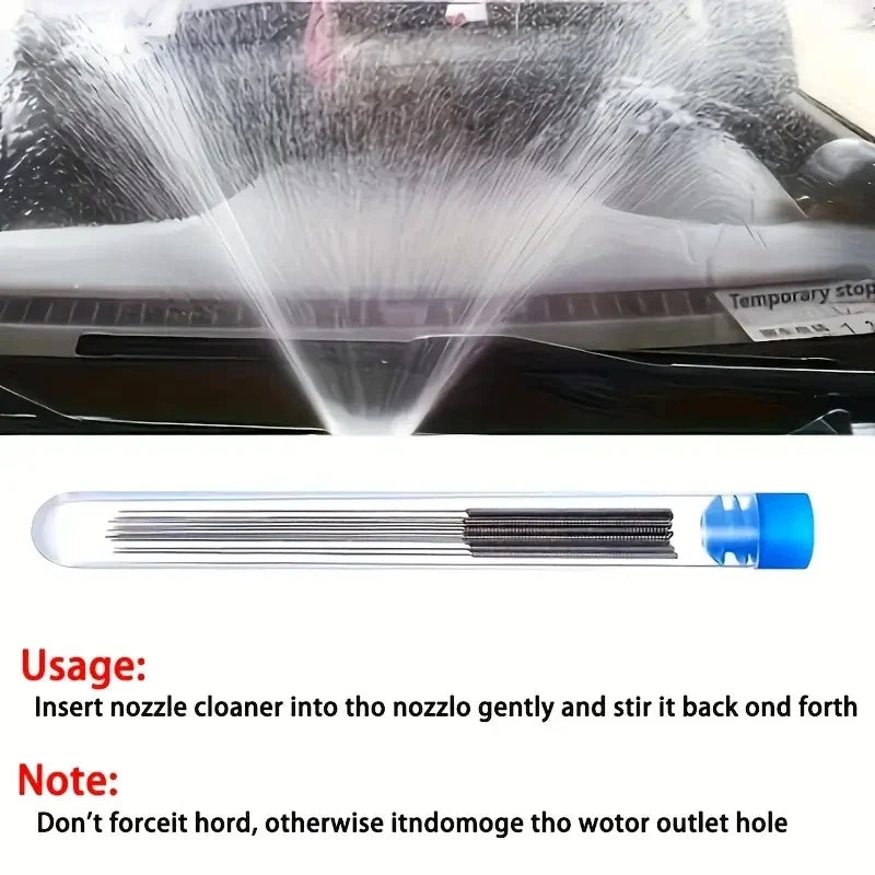 Stainless Steel Nozzle Cleaning Kit Anti-clogging Small Brush Pore Gap Cleaning Brush For Gas Stoves,Shower Head,3D Printer Jets