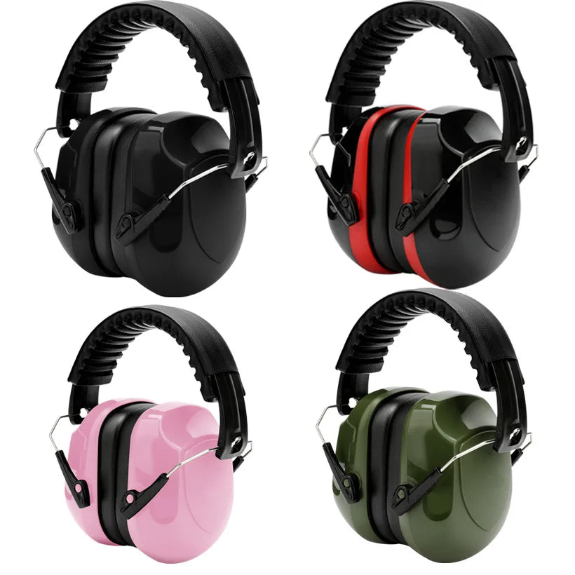 Color Adjustable Anti-Noise Head Earmuffs SNR-34dB Ear Protector Ear Muff  For Work Study Shooting Woodwork Hearing Protection