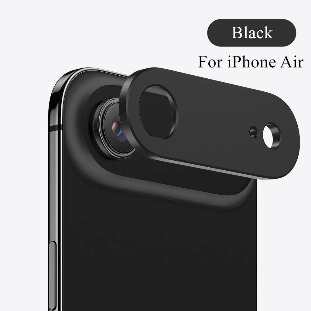 Metal Camera Bezel Sticker Cover For iPhone Air 17 Air Aluminum Alloy Hollow Anti-Shatter Camera Lens Protector Film