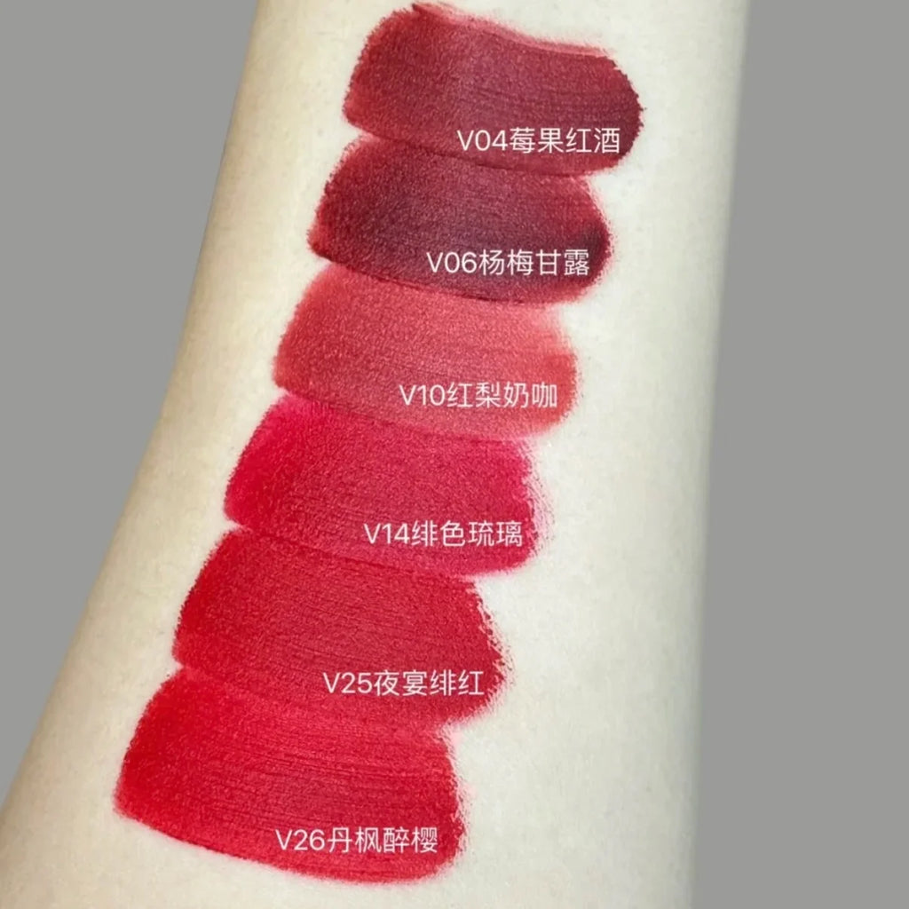 Mooekiss Lipstick Matte Soft Mist Fog Lipclay Lipmud Long-lasting Concealer Non-stick Chestnut Brown Lip Clay Gloss