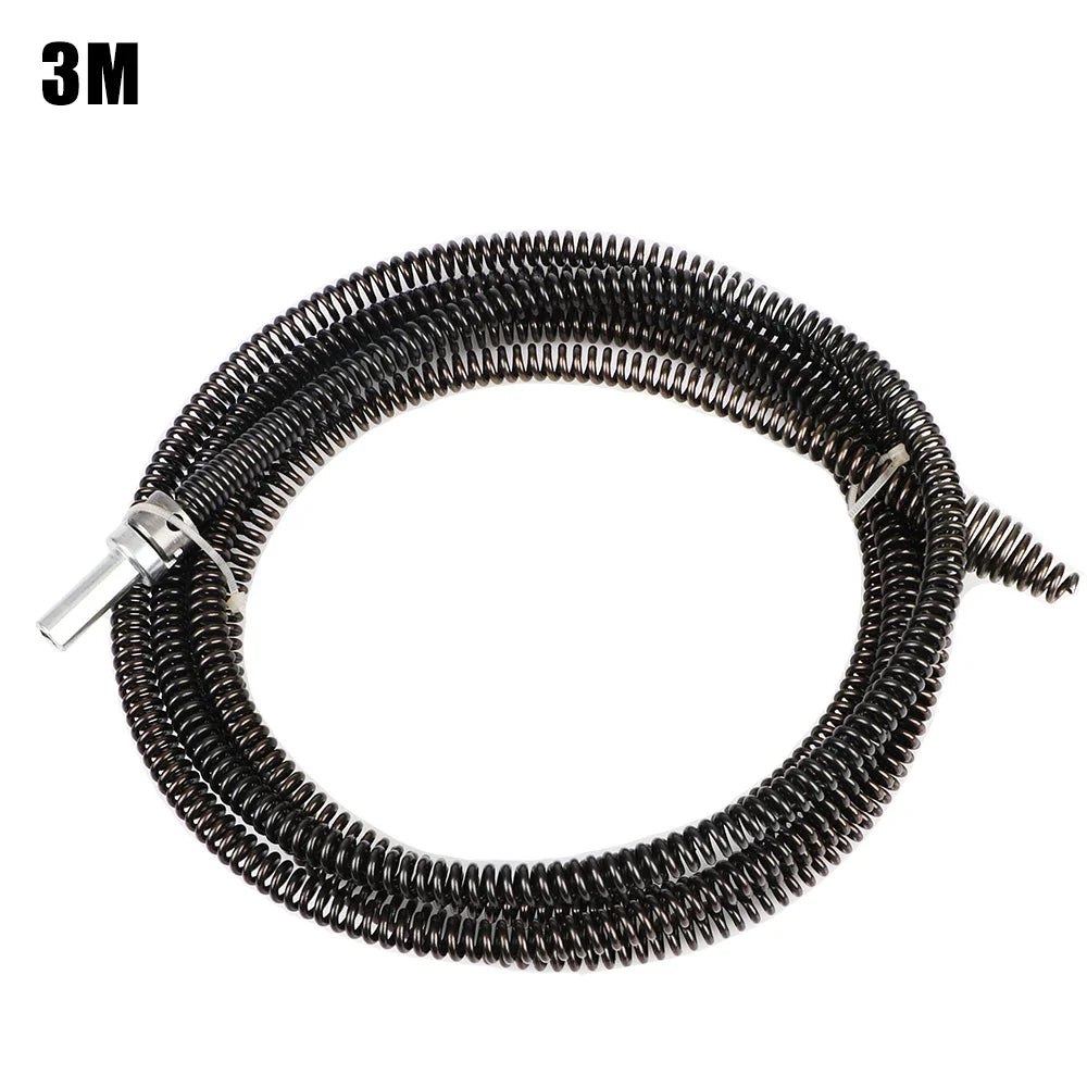 Bathroom Kitchen 1-3M Spring Pipe Sewer Unblocker Pipe Dredging Tool Sinks Basin Pipeline Clogged Remover Tools Drain Cleaner