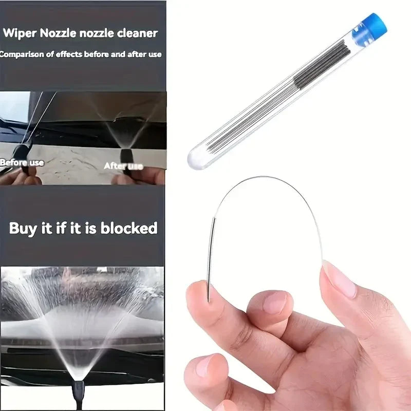 Stainless Steel Nozzle Cleaning Kit Anti-clogging Small Brush Pore Gap Cleaning Brush For Gas Stoves,Shower Head,3D Printer Jets
