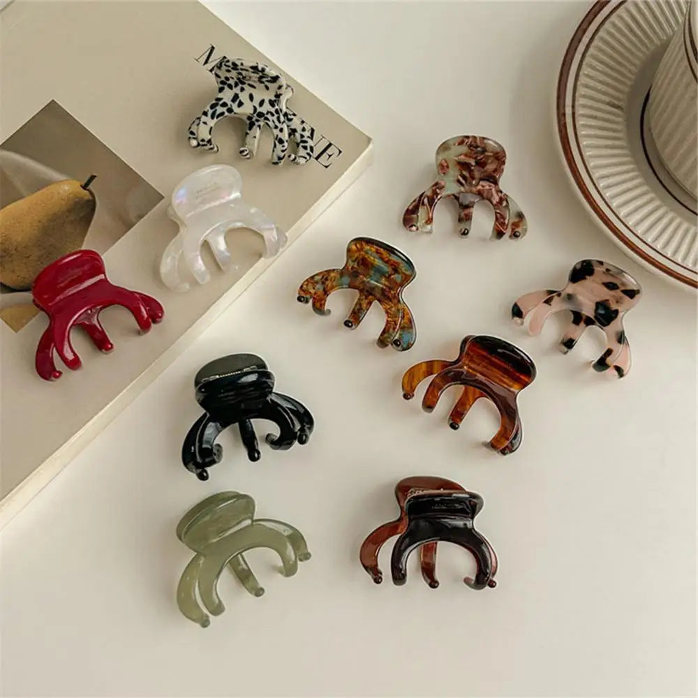 Fashion French Hair Claw Clips Elegant Retro Crab Shark Clip Acetate High Ponytail Holders for Women Girls