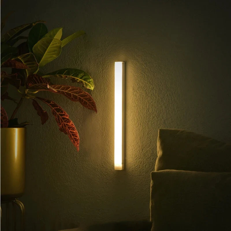 Wireless LED Night Lights Motion Sensor Lights Closet Kitchen Night Lights Bedroom Detector Light Cabinet Staircase Backlit
