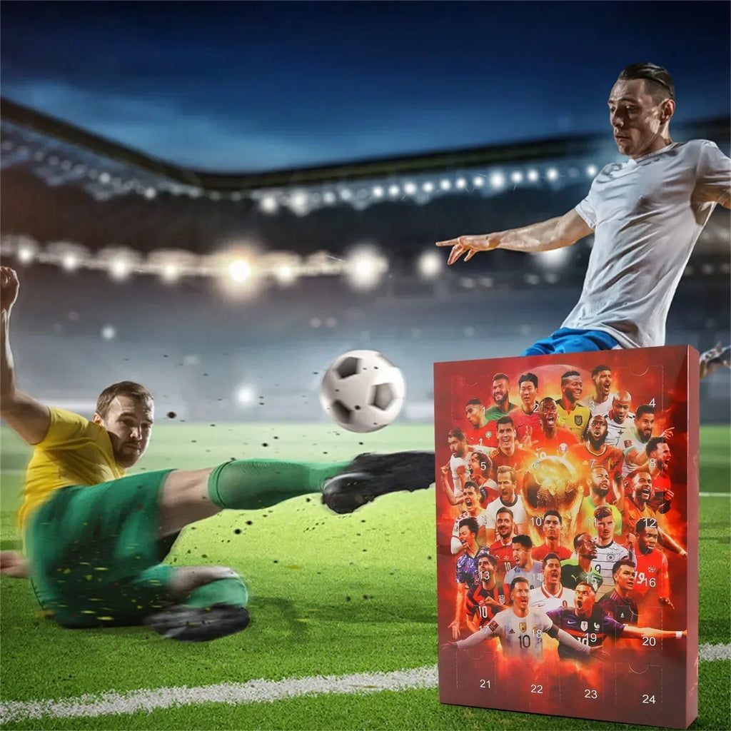1/2/3PCS Soccer Advent Calendar 2024 Sports Christmas Advent Calendar Xmas Countdown Calendar Surprise Gifts for Soccer Fans