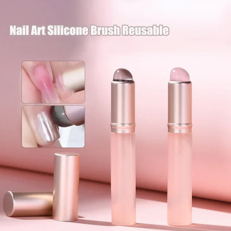 Mini Nail Art Tool Nail Brush Stain Gradient Blush Nail Rubber Mirror Powder Jelly Freeze Pen Nail Art Tool