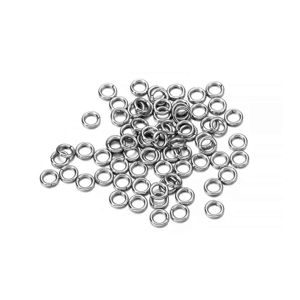 200Pcs Stainless Steel Open Jump Rings for Jewelry Making Supplies DIY Double Loops Split Rings Connectors For Jewelry Findings