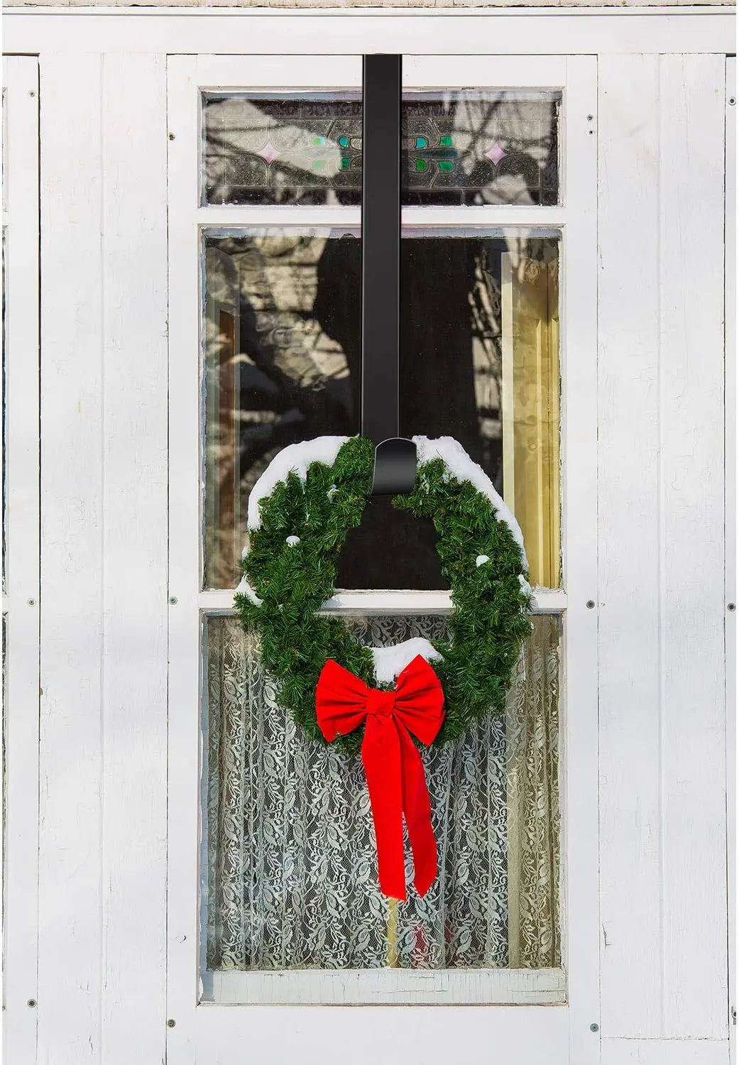12inch/15inch Wreath Hanger for front door, Wreath Hook Over the Door Wreath Hanger Hanging Hook