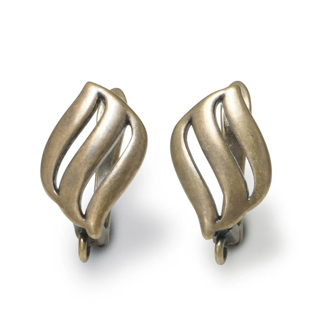 1 Pair NEW Cross Antique Bronze Brass Earring Clasps Hooks Accessories For DIY Woman Earring  Jewelry Making Supplies