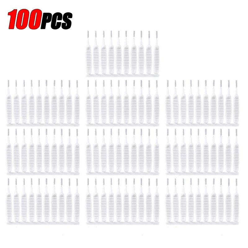 10-500PCS Shower Cleaning Brush Bathroom Micro Nylon Brush Nozzle Anti-blocking Cleaning Tools Bathroom Accessories