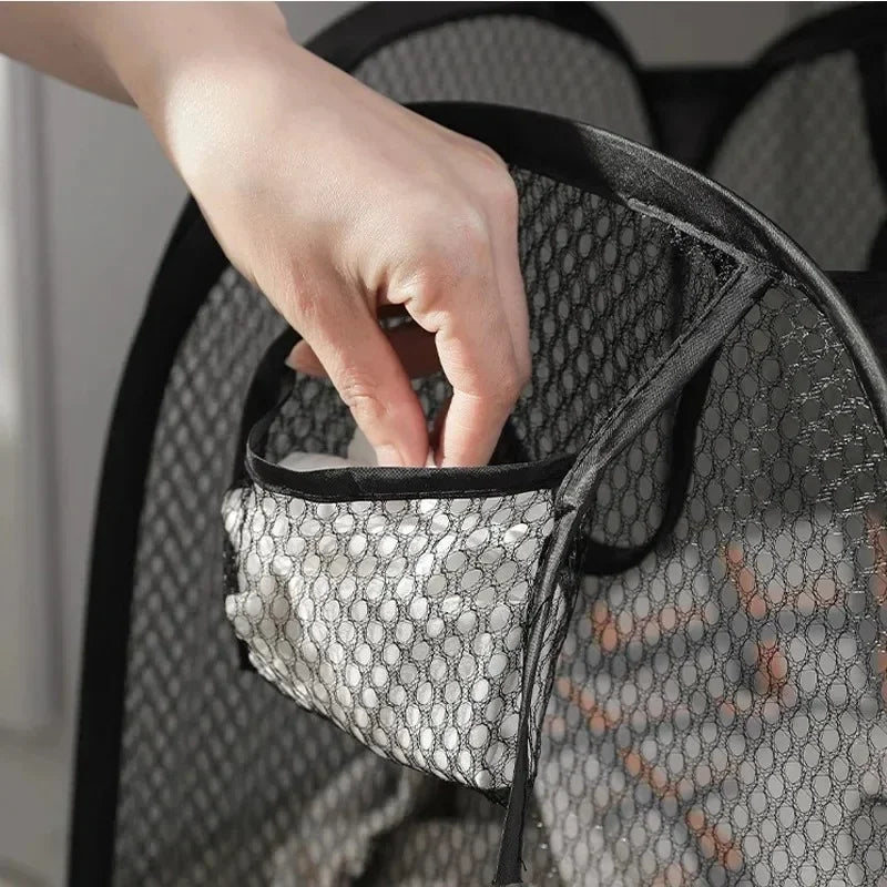 Household Dirty Clothes Basket Foldable Storage Basket University Dormitory Living Room Storage Bucket Laundry Bag