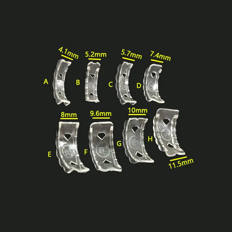 8 Sizes Silicone Invisible Clear Ring Sizer Anti-Loss Proof Invisible Ring Holder Retainer Shrinker for Large Rings