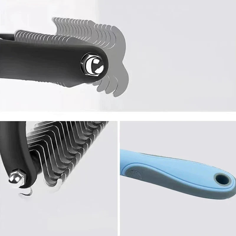 W Dog Cat Grooming Deshedding Brush Undercoat Fur Remover Knot Cutter Comb Puppy Hair Removal Shedding Pet Supplies