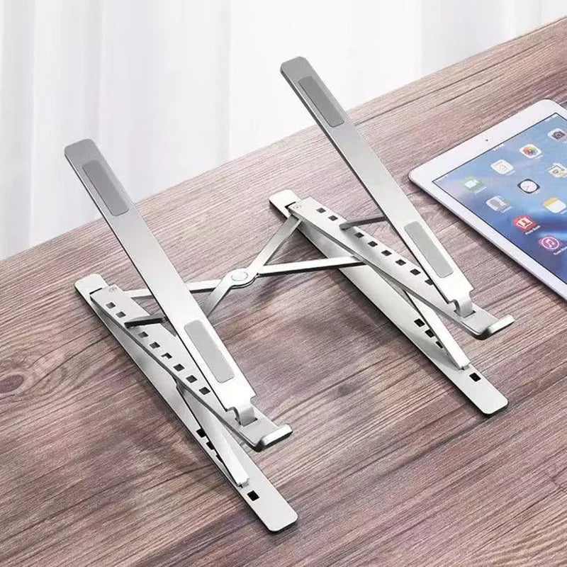 Laptop Stand For Macbook Folding Adjustable Aluminum Computer Pc Tablet Stand Notebook Tablelaptop Holder Heat Dissipation
