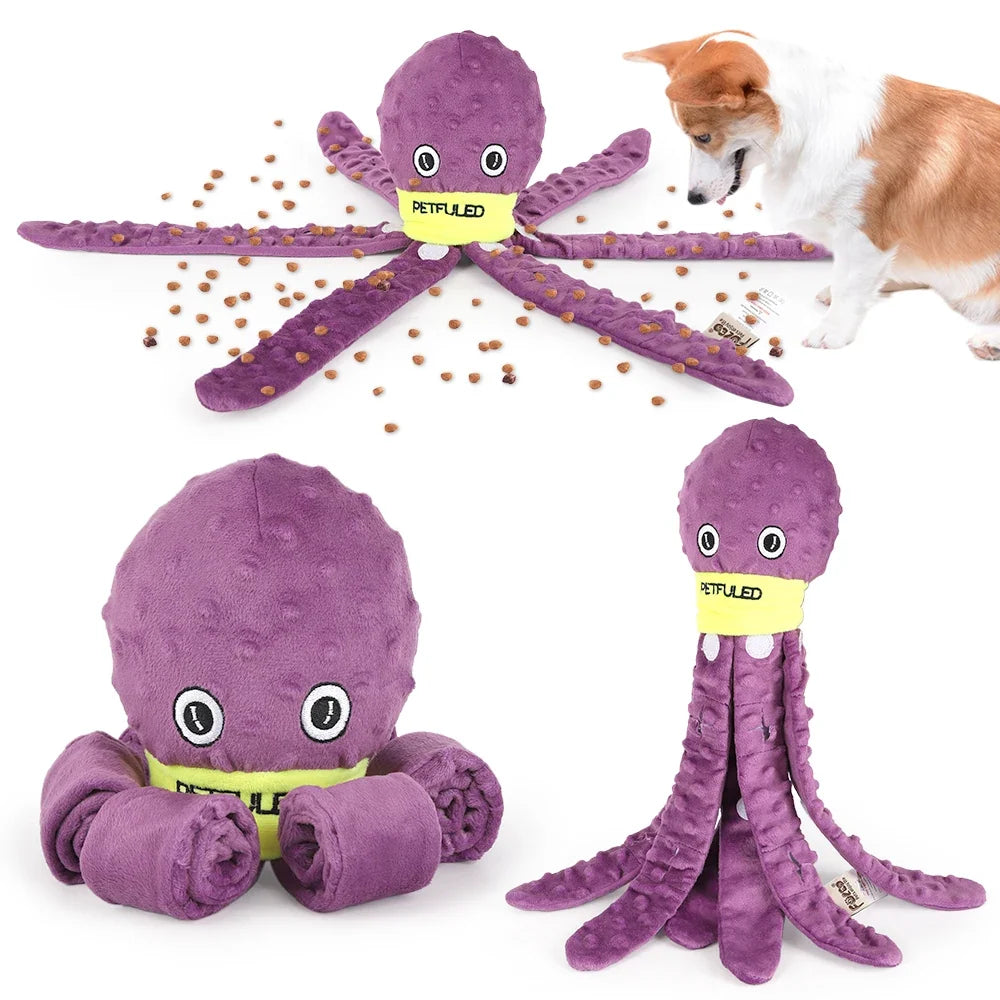 Valentine's Day Dog Enrichment Toys, Octopus Dog Toys, Dog Snuffle Toy, Helps Pets Eat Slowly, Dog Puzzle Game Interactive Toy