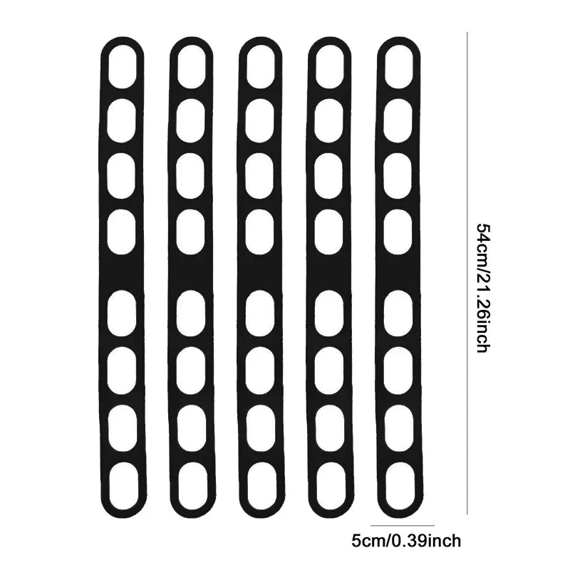 54cm Reusable Silicone Elastic Band Lid Straps for Pot Lid Holder Lunch Box Strap Elastic Bands Outdoor Tableware Storage Tools