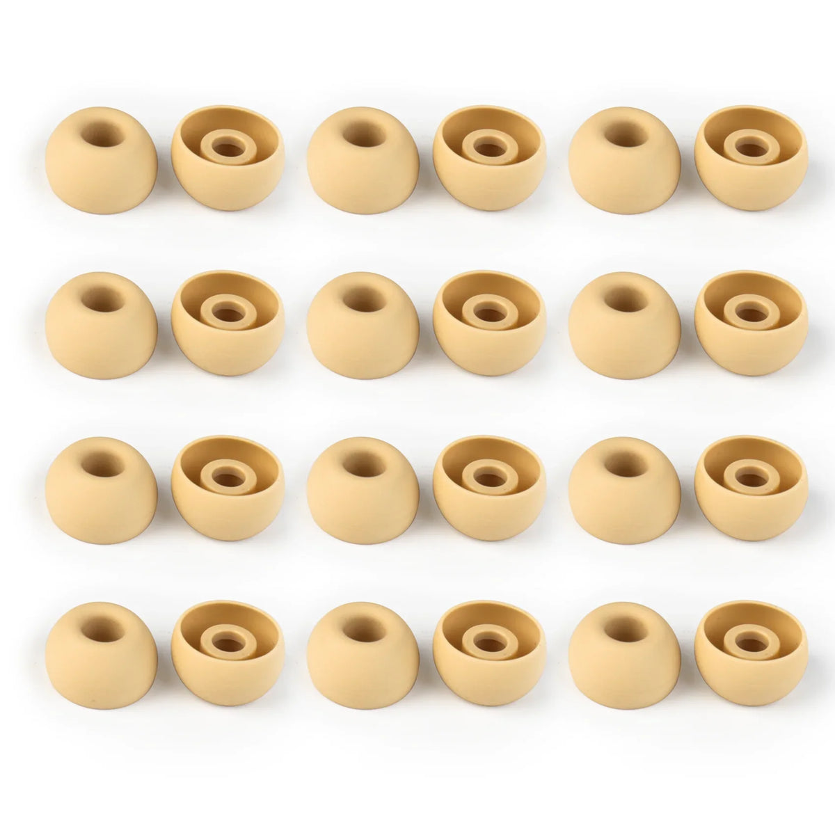 KBEAR 4540 Coffee Silicone Eartips Ergonomically Designed Earcap Optional XS/S/M/L Size and Combination Set Comfortable Earmuffs