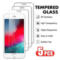 5Pcs Tempered Glass For iPhone 6 6s 7 8 Plus SE 2020 2022 8Plus Screen Protector Film
