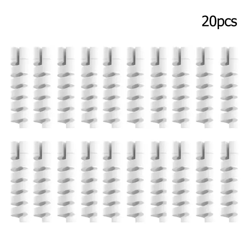 6/20pcs Cable Protector Silicone Charge Cable Spiral Winder Wire End Cord Savers Cover For Phone USB Charger Cable Accessories
