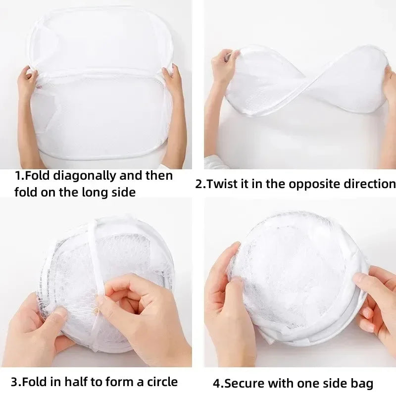 Household Dirty Clothes Basket Foldable Storage Basket University Dormitory Living Room Storage Bucket Laundry Bag