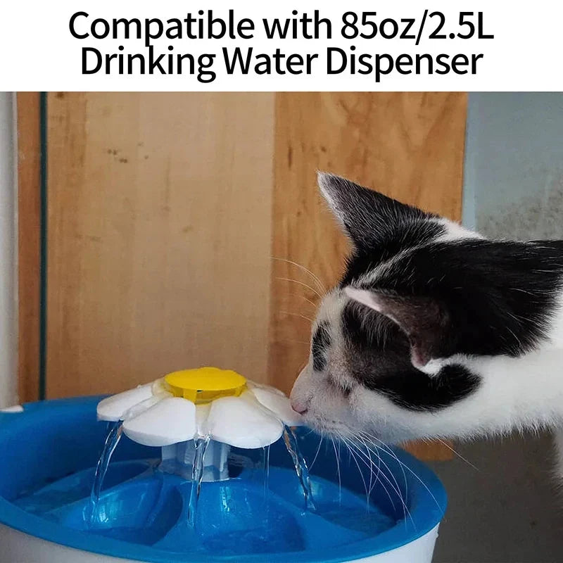 10/4/1Pcs Pet Drinking Sponge Filter Water Dispenser For Cats And Dogs Healthy Sponge Filter Pet Drinking Fountain Accessories