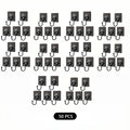 50/30/20/10pcs Strong Adhesive Wall Hooks - No-Drill, Traceless Installation, Kitchen and Bathroom Organization, Self-Adhesive