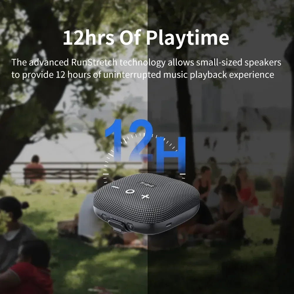 Tribit StormBox Micro 2 Portable Bluetooth Speaker for Bike Outdoor 10W Deep Bass Sound IP67 Waterproof 12H Playtime TWS Stereo