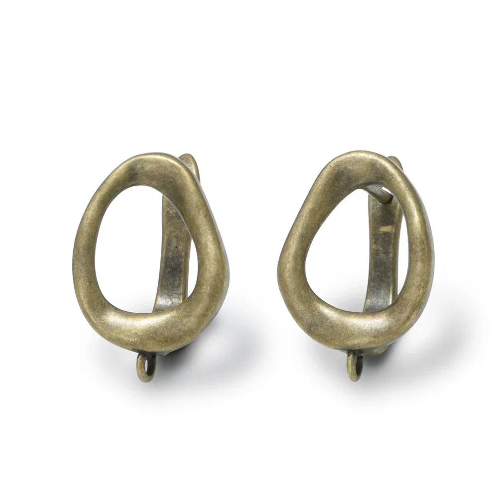 1 Pair NEW Cross Antique Bronze Brass Earring Clasps Hooks Accessories For DIY Woman Earring  Jewelry Making Supplies