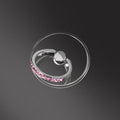 Transparent Cell Phone Ring Holder Stand 360° Degree Rotation Clear Finger Grip Kickstand Compatible IPhones or Phone Case