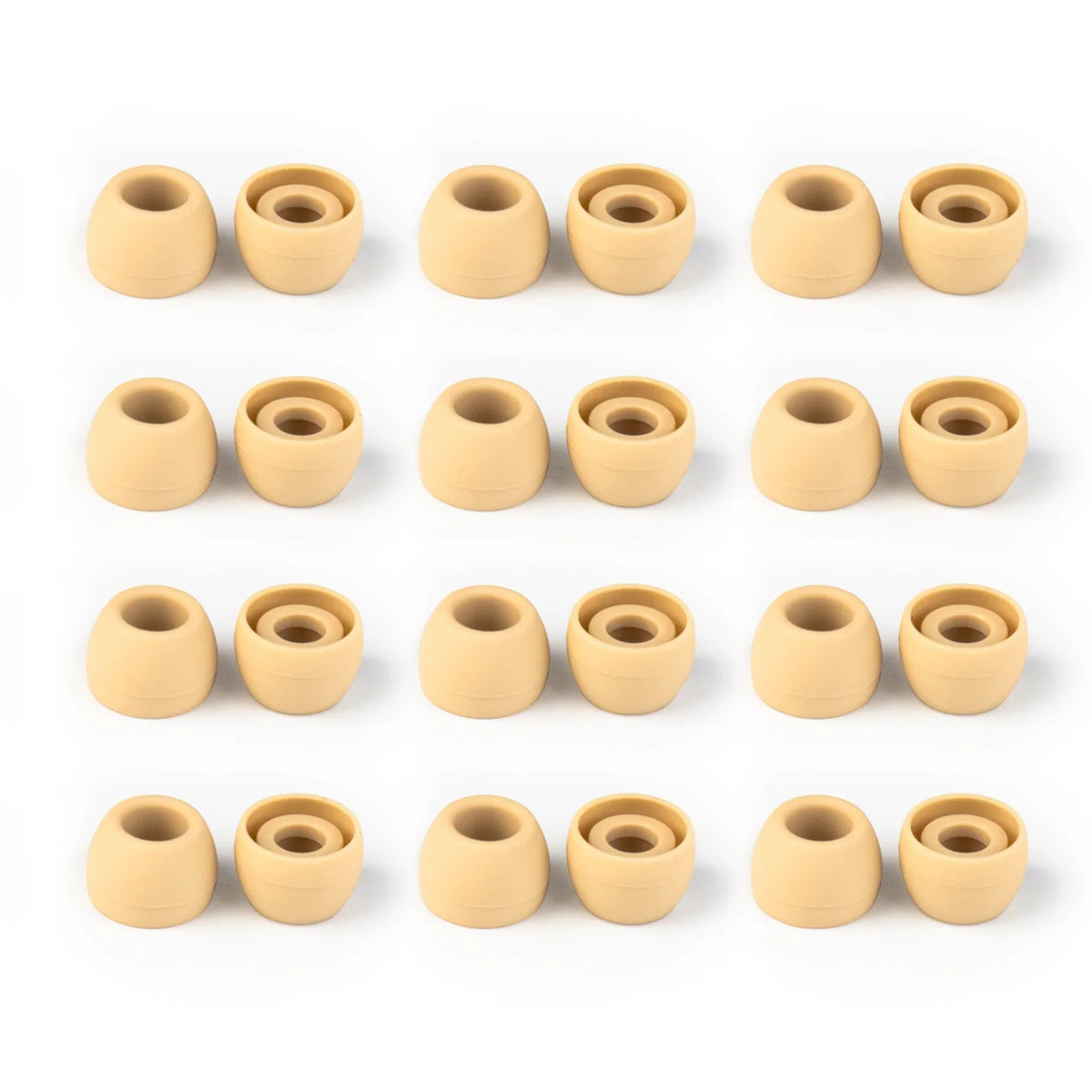 KBEAR 4540 Coffee Silicone Eartips Ergonomically Designed Earcap Optional XS/S/M/L Size and Combination Set Comfortable Earmuffs