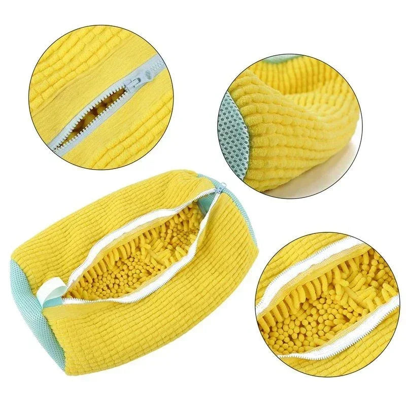 Washing Shoes Bag Cotton Laundry Net Fluffy fibers Easily remove dirt Washing Bags Anti-deformation Shoes Clothes Organizer