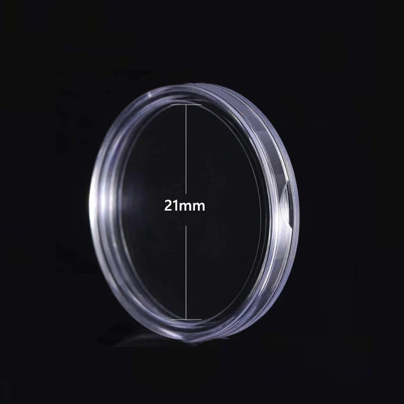 21-45mm Transparents Plastic Coinning Holder Box 10/100pcs Storage Case for Coinning Capsules, Collecting & Protection Containe