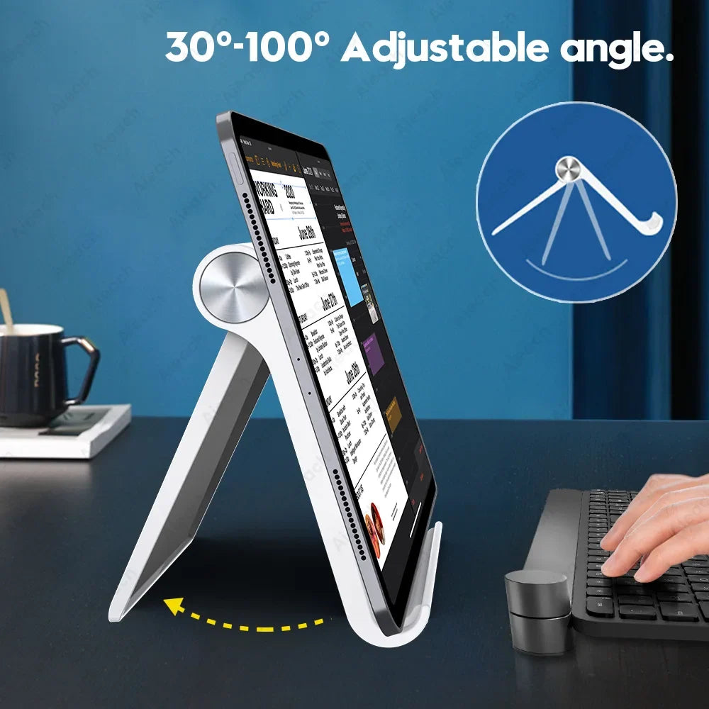 AIEACH Tablet Phone Stand iPad Stand For iPad Pro iPhone Xiaomi Adjustable Desktop Tablet Support Phone Holder Tablet Stand